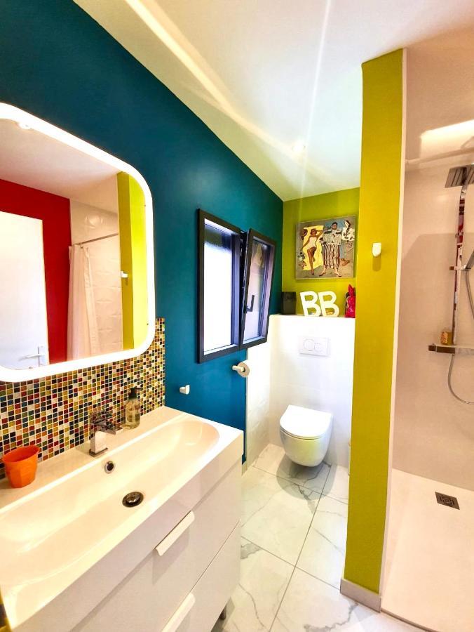 La Maison Pop Appartement Meuble Independant Avec Jardin 伊泽尔河畔的罗曼 外观 照片